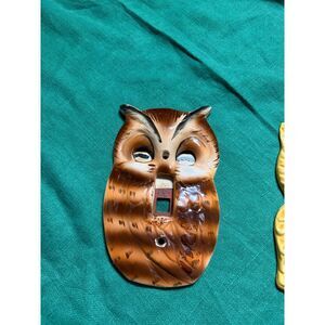 Lot of 2 Vintage Cortendorf Owl Light Switches